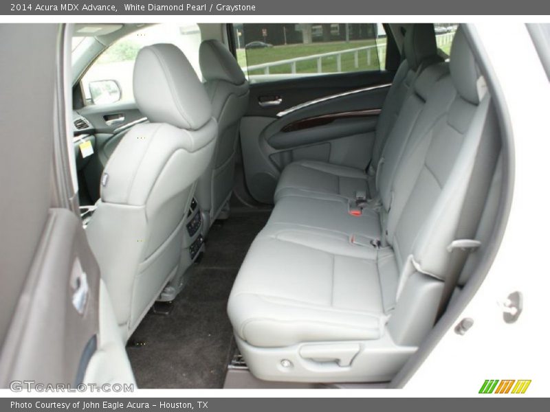 White Diamond Pearl / Graystone 2014 Acura MDX Advance