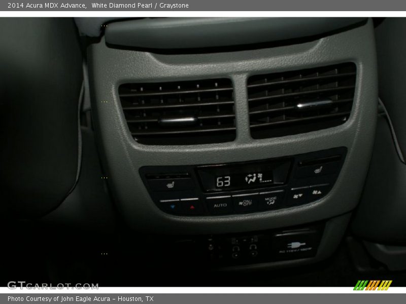 White Diamond Pearl / Graystone 2014 Acura MDX Advance