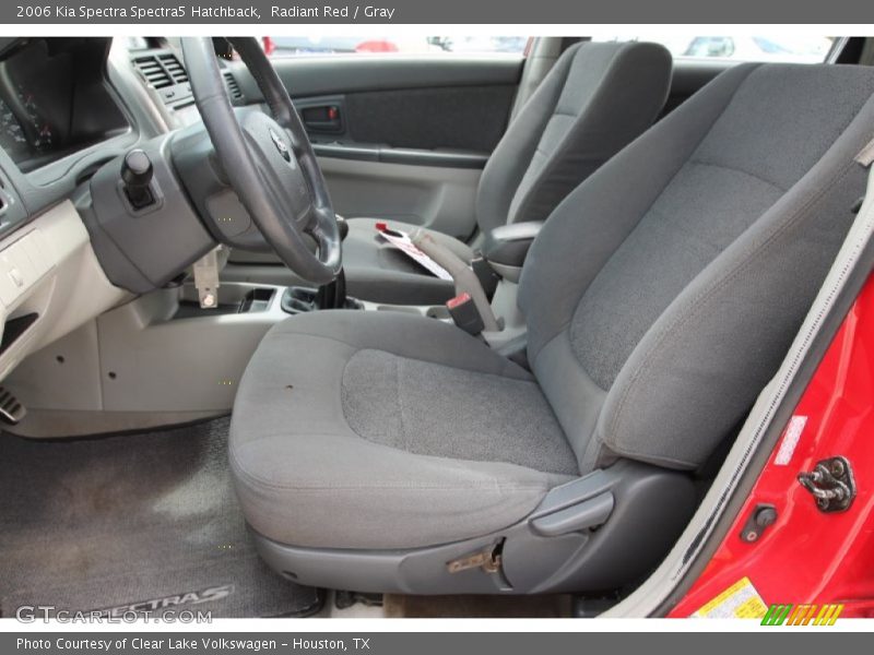 Radiant Red / Gray 2006 Kia Spectra Spectra5 Hatchback