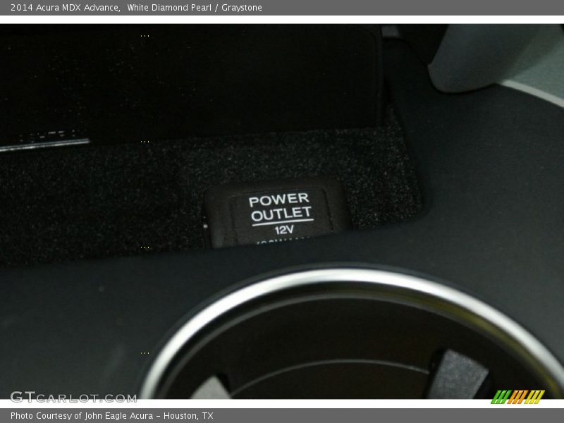White Diamond Pearl / Graystone 2014 Acura MDX Advance