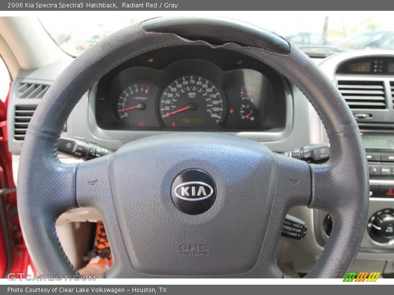 Radiant Red / Gray 2006 Kia Spectra Spectra5 Hatchback