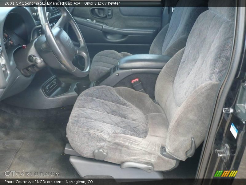 Onyx Black / Pewter 2001 GMC Sonoma SLS Extended Cab 4x4