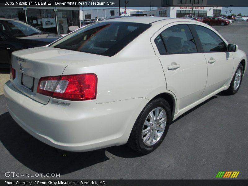 Dover White Pearl / Medium Gray 2009 Mitsubishi Galant ES
