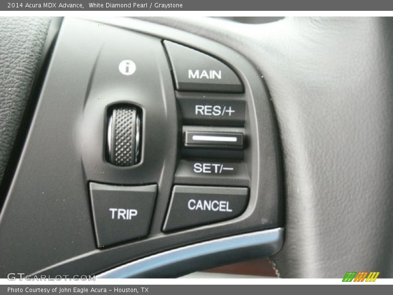 White Diamond Pearl / Graystone 2014 Acura MDX Advance