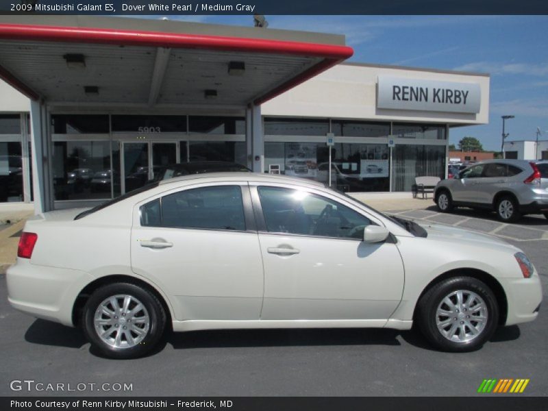 Dover White Pearl / Medium Gray 2009 Mitsubishi Galant ES