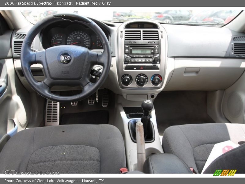 Radiant Red / Gray 2006 Kia Spectra Spectra5 Hatchback