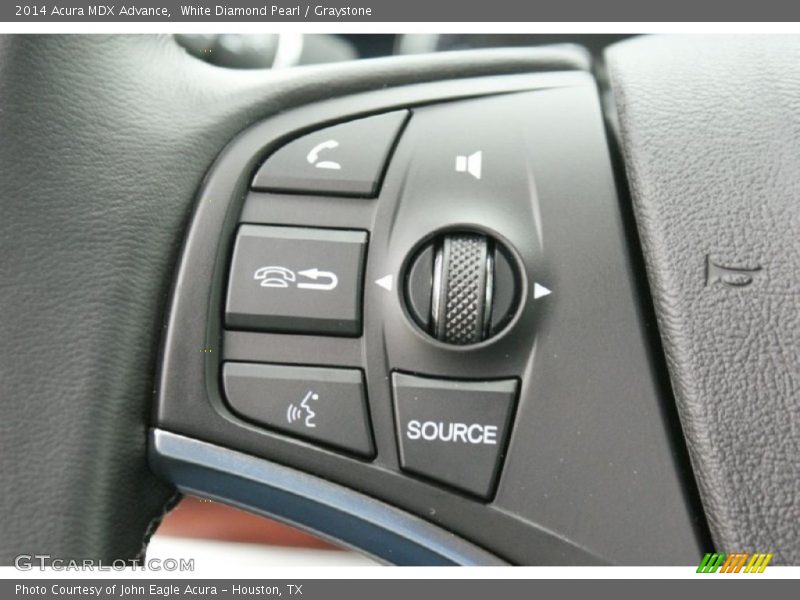White Diamond Pearl / Graystone 2014 Acura MDX Advance