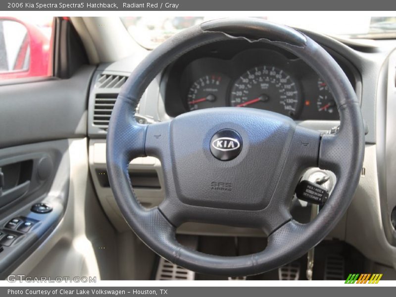 Radiant Red / Gray 2006 Kia Spectra Spectra5 Hatchback