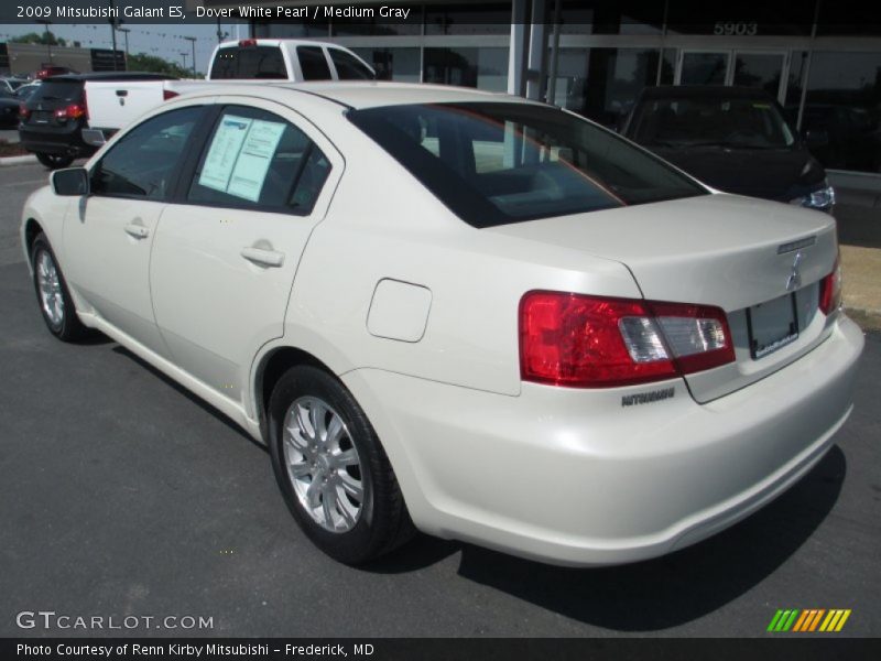 Dover White Pearl / Medium Gray 2009 Mitsubishi Galant ES