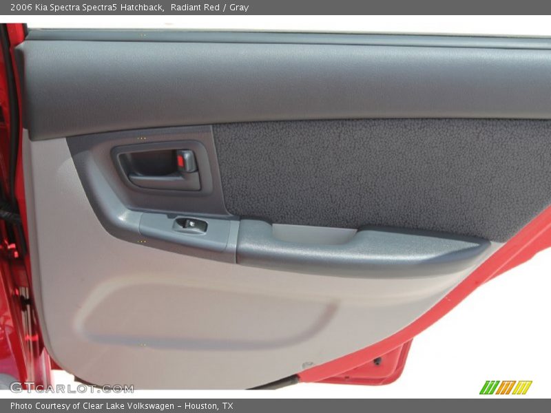 Radiant Red / Gray 2006 Kia Spectra Spectra5 Hatchback
