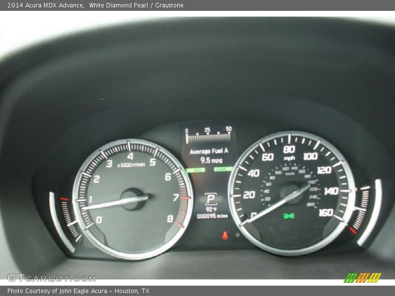 White Diamond Pearl / Graystone 2014 Acura MDX Advance