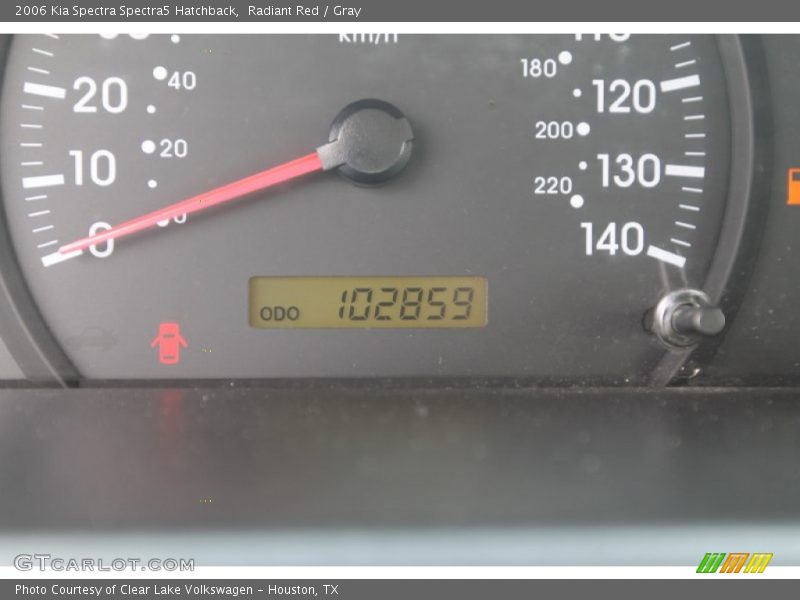 Radiant Red / Gray 2006 Kia Spectra Spectra5 Hatchback