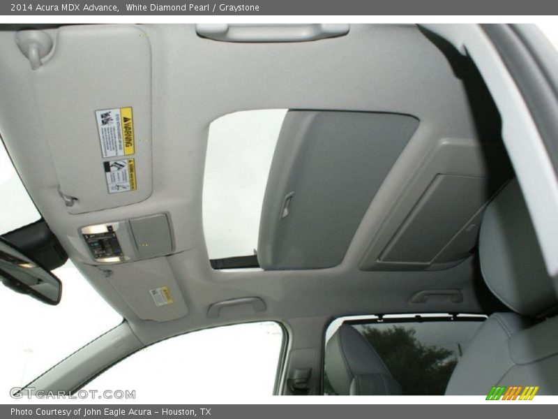 White Diamond Pearl / Graystone 2014 Acura MDX Advance