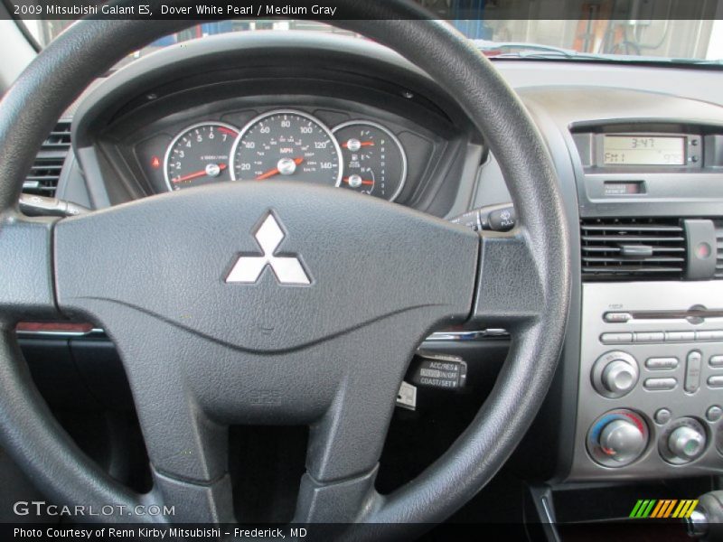 Dover White Pearl / Medium Gray 2009 Mitsubishi Galant ES