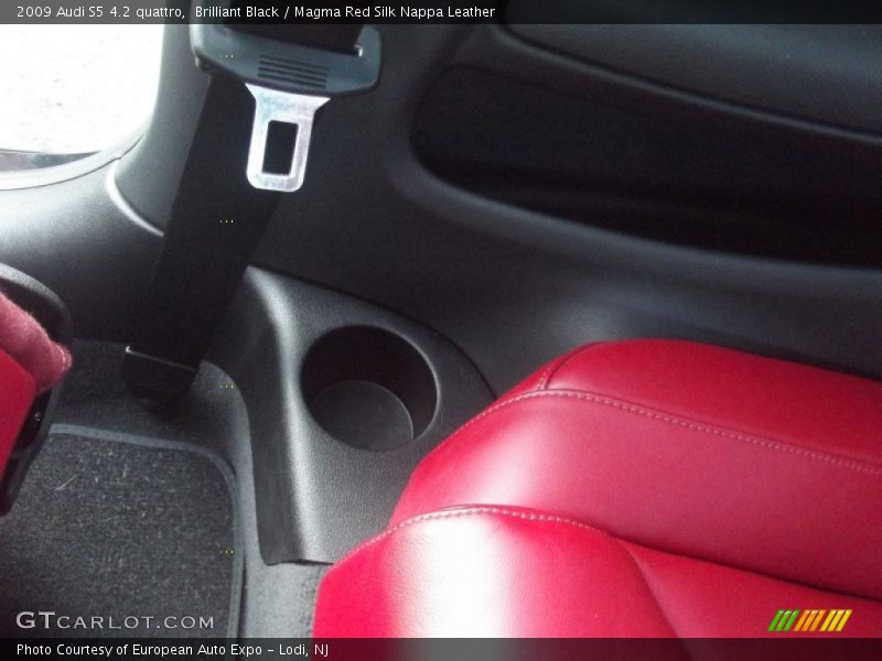Brilliant Black / Magma Red Silk Nappa Leather 2009 Audi S5 4.2 quattro