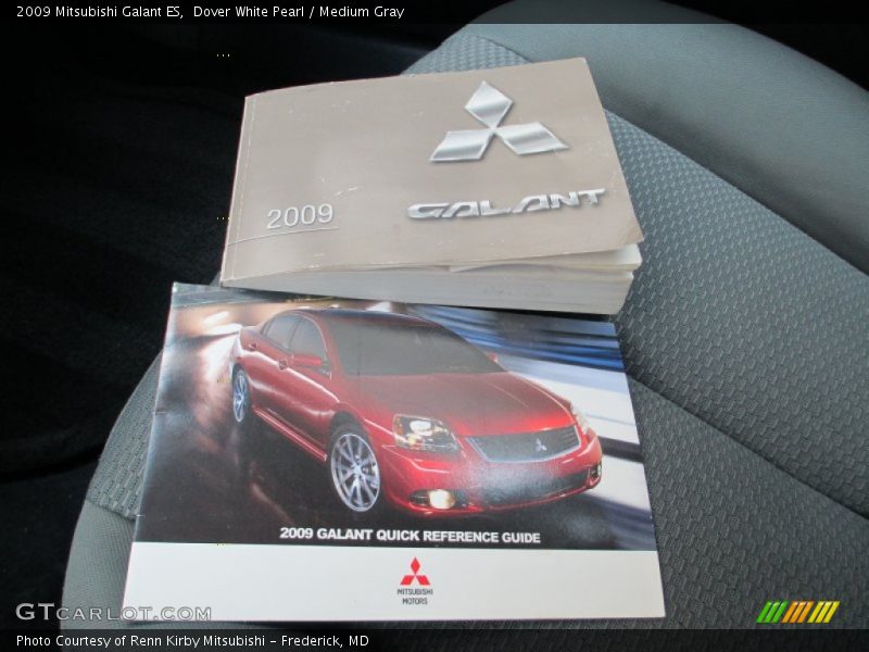 Dover White Pearl / Medium Gray 2009 Mitsubishi Galant ES