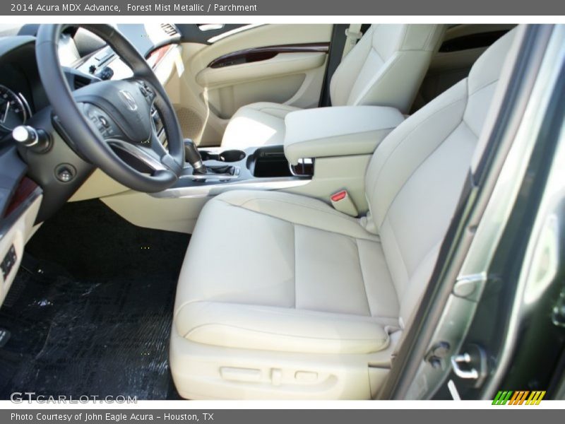 Forest Mist Metallic / Parchment 2014 Acura MDX Advance