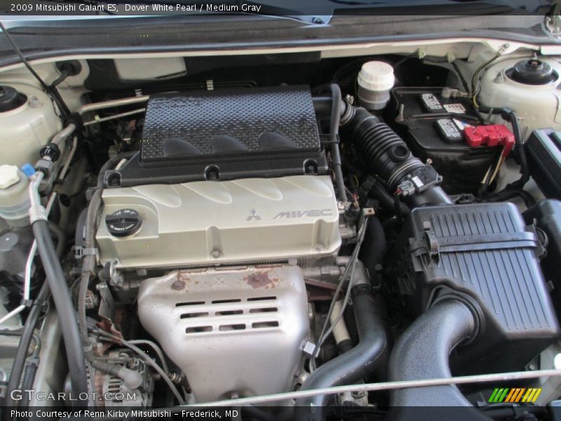 Dover White Pearl / Medium Gray 2009 Mitsubishi Galant ES
