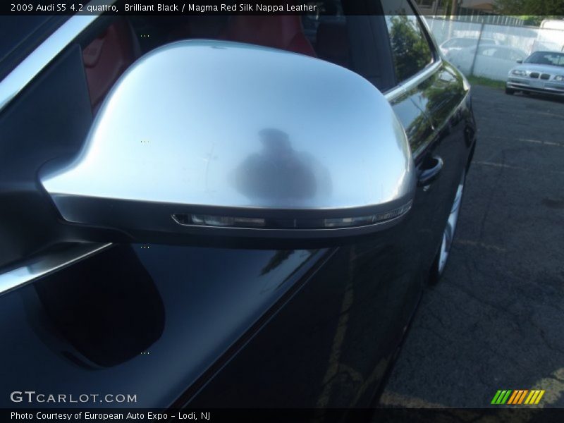 Brilliant Black / Magma Red Silk Nappa Leather 2009 Audi S5 4.2 quattro
