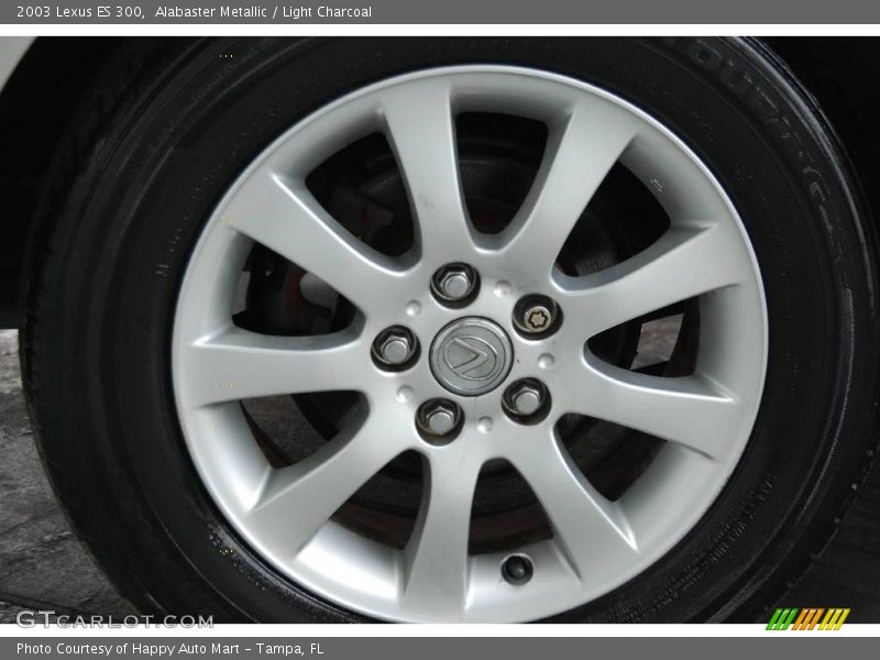 Alabaster Metallic / Light Charcoal 2003 Lexus ES 300