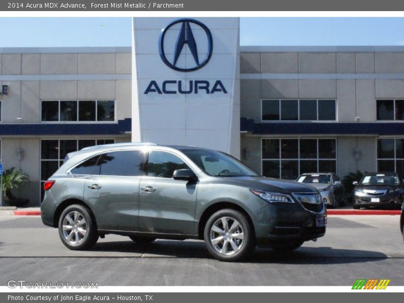 Forest Mist Metallic / Parchment 2014 Acura MDX Advance