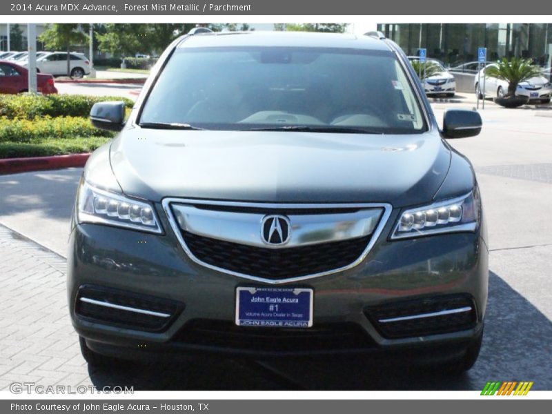 Forest Mist Metallic / Parchment 2014 Acura MDX Advance