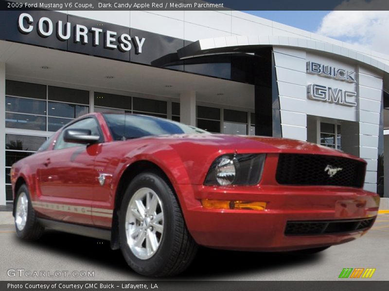 Dark Candy Apple Red / Medium Parchment 2009 Ford Mustang V6 Coupe