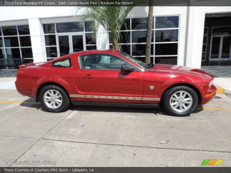 Dark Candy Apple Red / Medium Parchment 2009 Ford Mustang V6 Coupe
