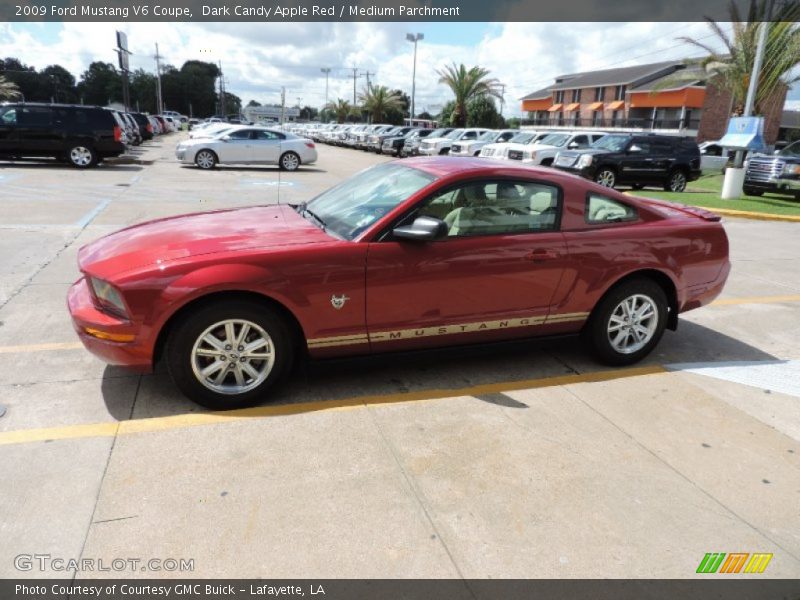 Dark Candy Apple Red / Medium Parchment 2009 Ford Mustang V6 Coupe
