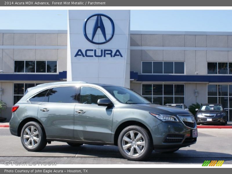 Forest Mist Metallic / Parchment 2014 Acura MDX Advance