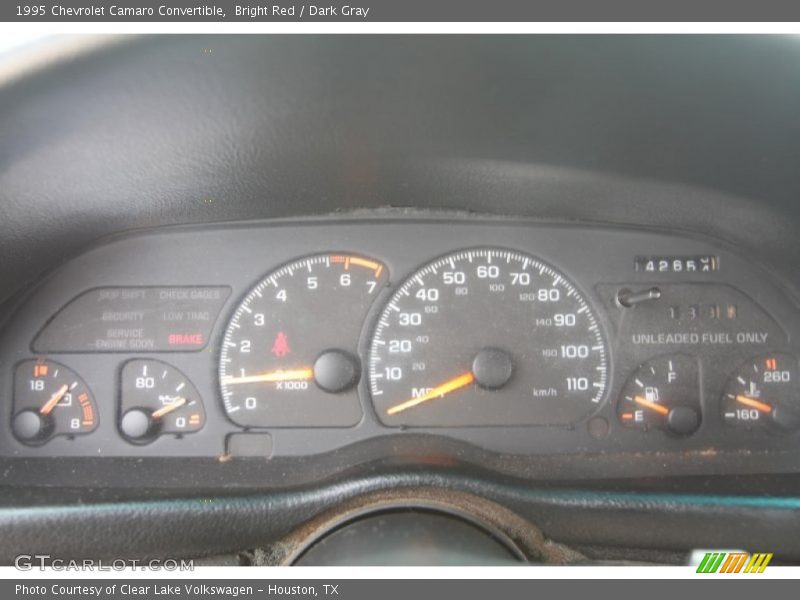 Bright Red / Dark Gray 1995 Chevrolet Camaro Convertible