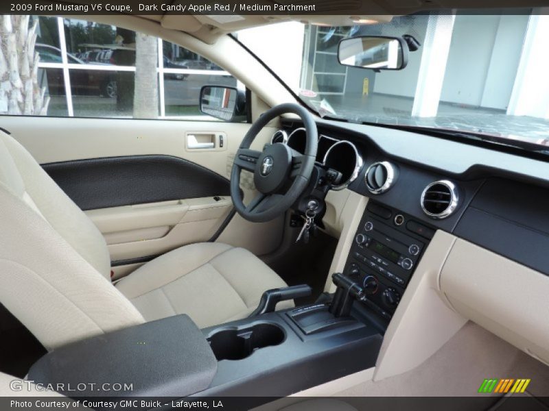 Dark Candy Apple Red / Medium Parchment 2009 Ford Mustang V6 Coupe