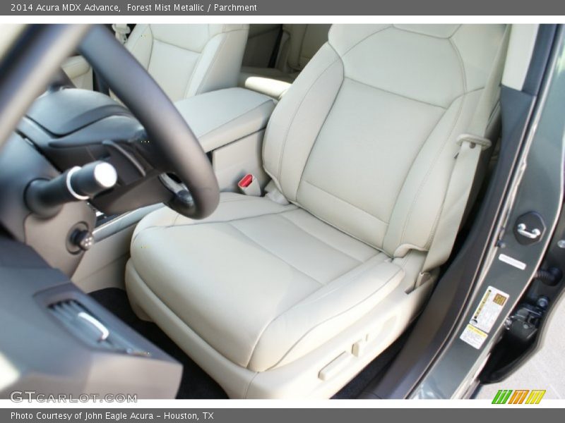 Forest Mist Metallic / Parchment 2014 Acura MDX Advance