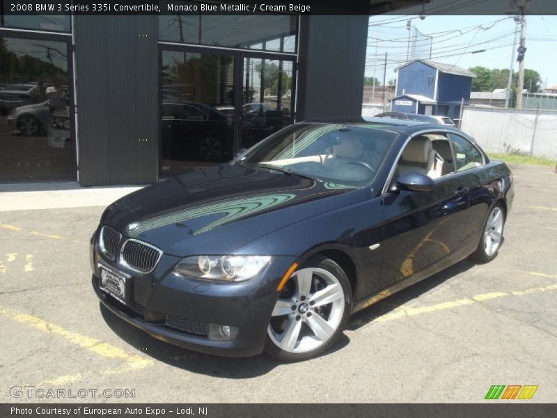 Monaco Blue Metallic / Cream Beige 2008 BMW 3 Series 335i Convertible