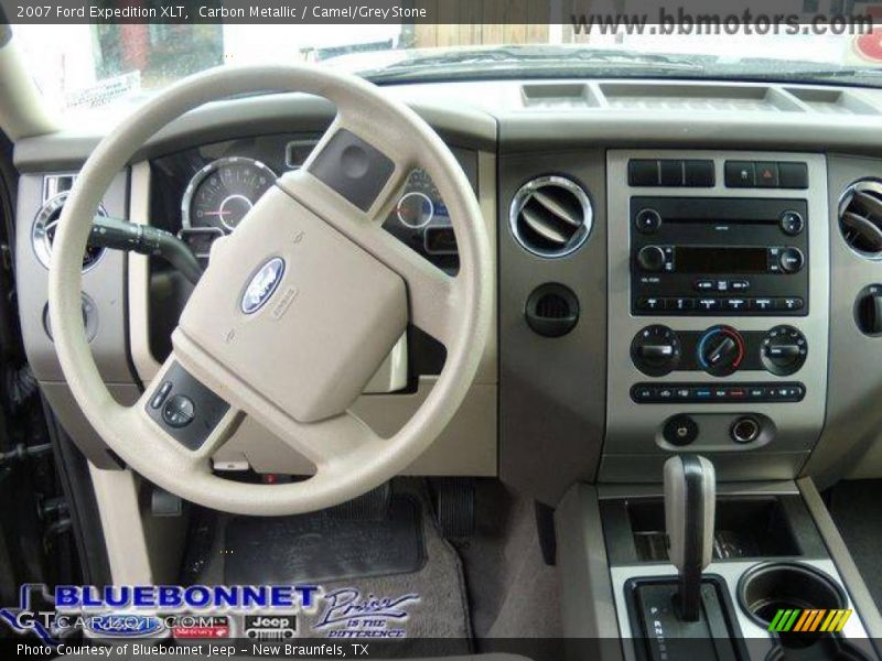 Carbon Metallic / Camel/Grey Stone 2007 Ford Expedition XLT