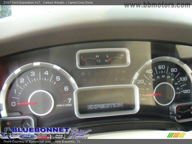 Carbon Metallic / Camel/Grey Stone 2007 Ford Expedition XLT