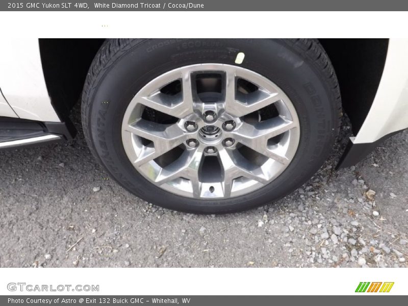 White Diamond Tricoat / Cocoa/Dune 2015 GMC Yukon SLT 4WD
