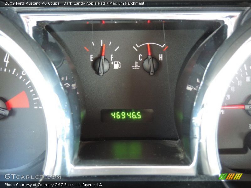 Dark Candy Apple Red / Medium Parchment 2009 Ford Mustang V6 Coupe