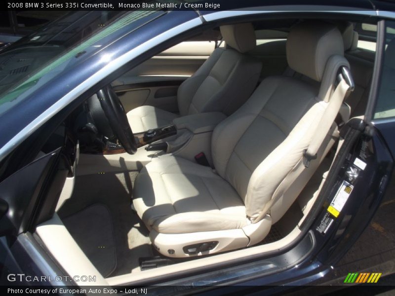 Monaco Blue Metallic / Cream Beige 2008 BMW 3 Series 335i Convertible