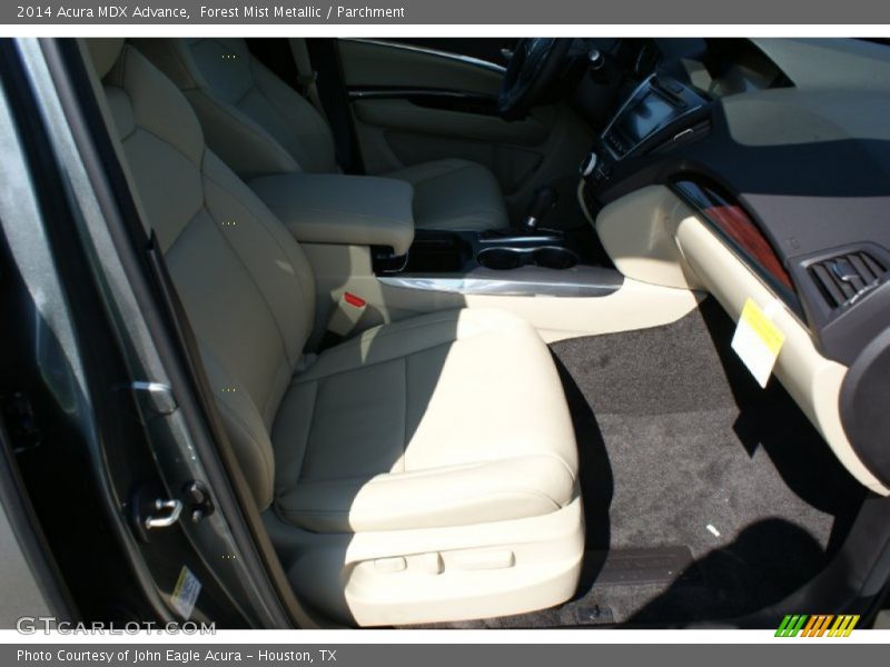 Forest Mist Metallic / Parchment 2014 Acura MDX Advance