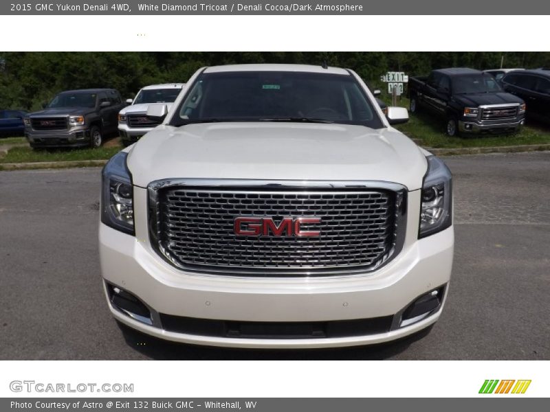 White Diamond Tricoat / Denali Cocoa/Dark Atmosphere 2015 GMC Yukon Denali 4WD