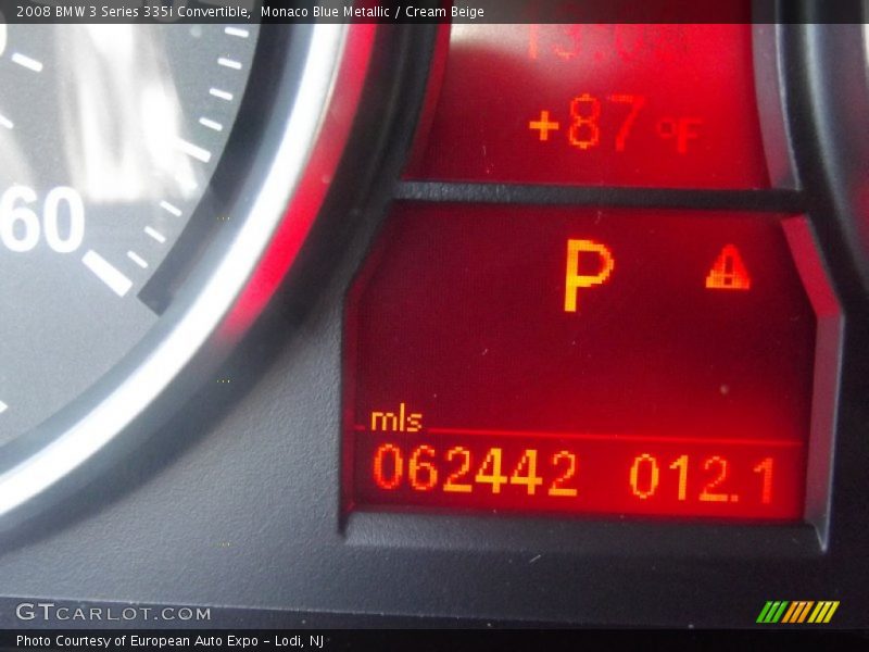 Monaco Blue Metallic / Cream Beige 2008 BMW 3 Series 335i Convertible