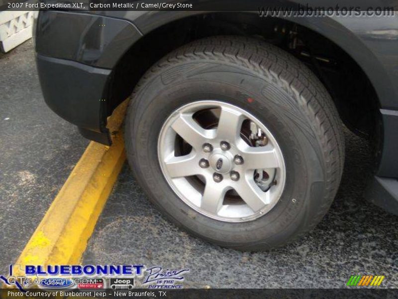 Carbon Metallic / Camel/Grey Stone 2007 Ford Expedition XLT