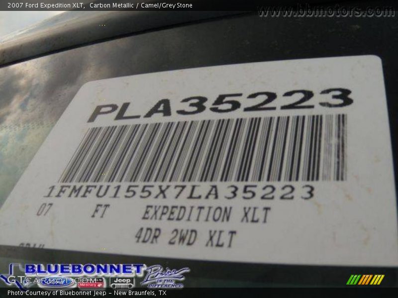 Carbon Metallic / Camel/Grey Stone 2007 Ford Expedition XLT