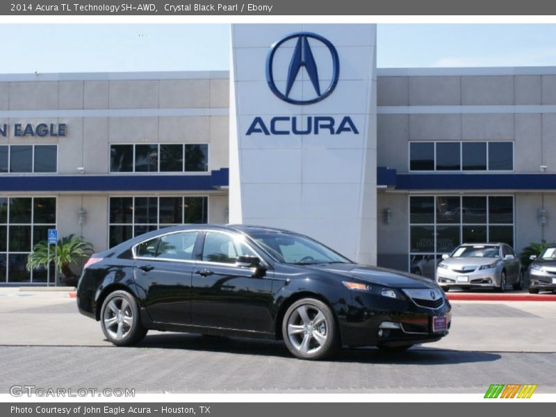 Crystal Black Pearl / Ebony 2014 Acura TL Technology SH-AWD