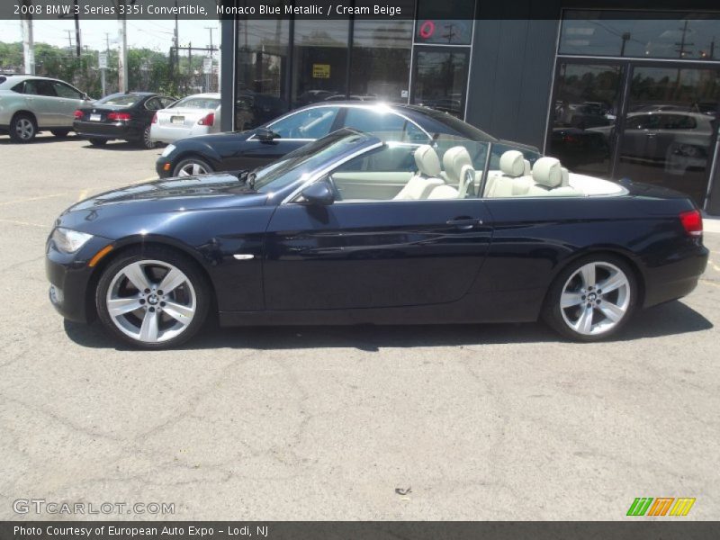 Monaco Blue Metallic / Cream Beige 2008 BMW 3 Series 335i Convertible