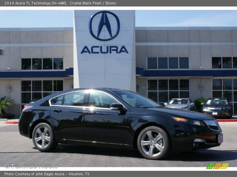 Crystal Black Pearl / Ebony 2014 Acura TL Technology SH-AWD