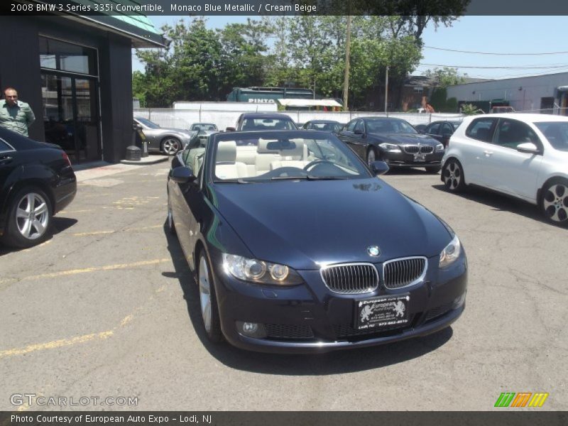 Monaco Blue Metallic / Cream Beige 2008 BMW 3 Series 335i Convertible