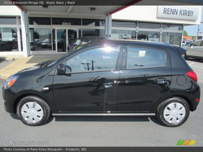 Mystic Black / Black 2014 Mitsubishi Mirage DE