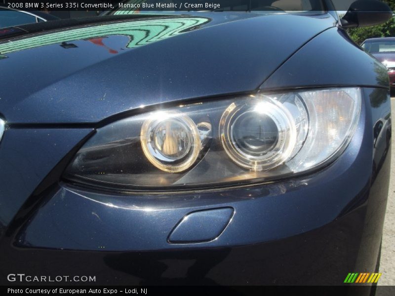 Monaco Blue Metallic / Cream Beige 2008 BMW 3 Series 335i Convertible